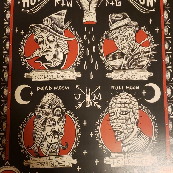 Too Fast Horror Nation Freddy Kruegar Pinhead 11"x17" Tattoo Lithograph Print - Picture 3 of 4